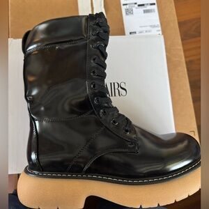 Dream Pairs black chunky sole combat boots